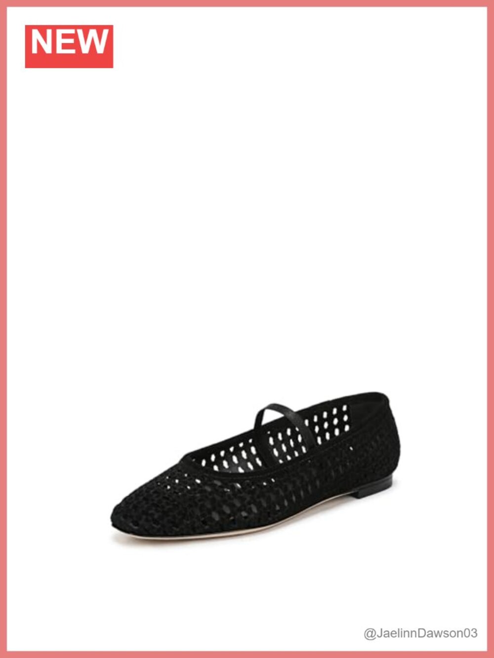 Women's Mary Jane Flats Woven Suede Leather Square Toe Slip-On